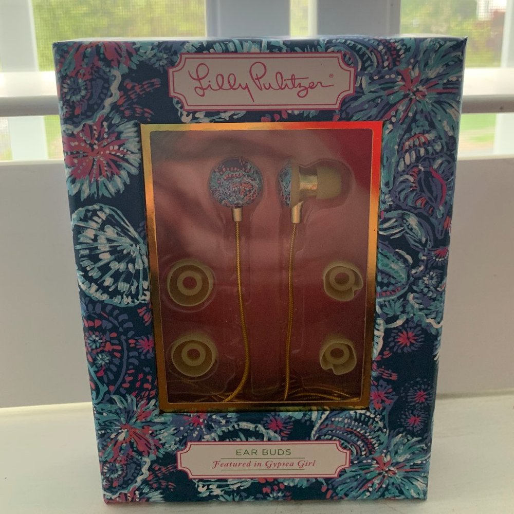 Lilly Pulitzer Earbuds (Never Used)